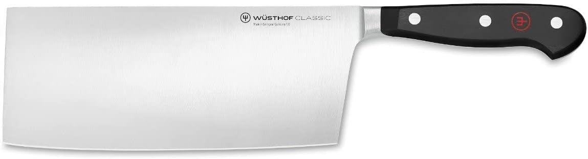 Wüsthof Classic 7" Asian Chef's Knife, Black - Thumbnail 2