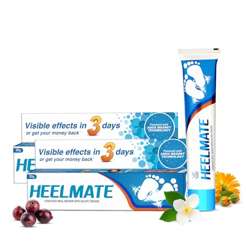 Heelmate Cracked Heel Repair Specialist Cream Smooth Feet, Freedom from Dry Cracked Heels (Pack of 2)