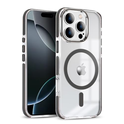 Image of MINTZZ ️ for iPhone 16 Pro Max Case, Compatible with MagSafe, Military-Grade Protection, Yellowing Resistant, Scratch-Resistant TPU Back, Magnetic Phone Case for iPhone 16 Pro Max Black