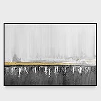 Framed Canvas Wall Art Abstract Seascape Canvas Prints Home Artwork Decoration for Living Room,Bedroom - 16x24 inches
