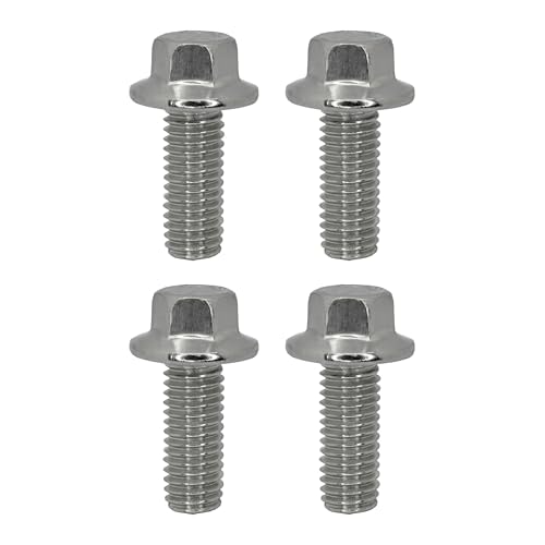 A.A Skid Plate, Splash Shield Bolts Replacement for Toyota 4Runner, Tacoma, FJ Cruiser, Tundra, Sequoia, Land Cruiser, Scion XB - Stainless Steel, 10 mm Head - 90080-11373 (4 Pack)