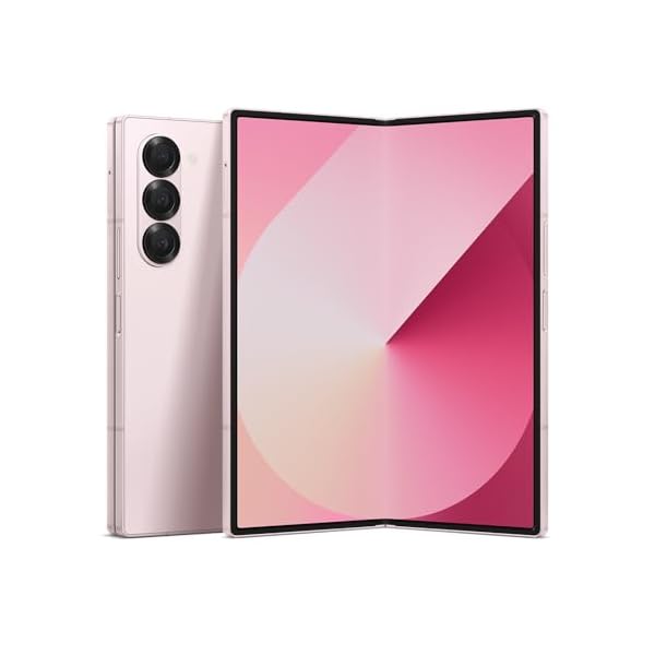 SAMSUNG Galaxy Z Fold 6 AI Cell Phone, 256GB Unlocked Android Smartphone, Circle to Search, Handsfree Live Interpreter, AI Photo Edits, Large Screen, 2024, US 1 Yr Manufacturer Warranty, Pink