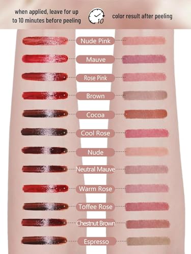 Image of Lip Stain Peel Off, Long Lasting Lip Liner & Stain, Neutral Mauve