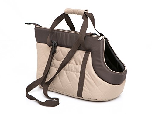 Hobbydog r3torbes15 Dog/Cat Carrier, Beige/Brown Cover