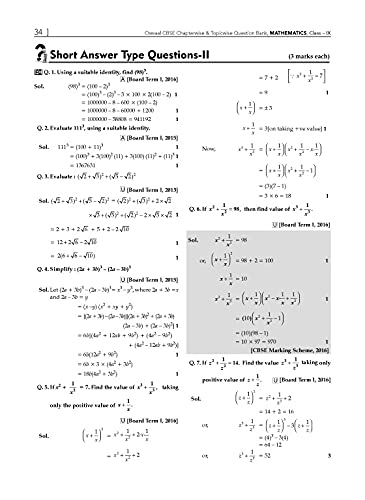 Image of Oswaal CBSE Question Bank Class 9 Mathematics Book Chapterwise & Topicwise Includes Objective Types & MCQ's (For 2022 Exam)
