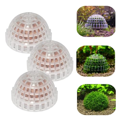 3 PCS Aquarium Moss Ball Holder Professional Aquarium Plant Holder Plastic Moss Ball Fish Tank Plant...