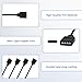 MILAKE 4 Pcs 12V 4-Pin ARGB Extension Cable, ARGB 1-to-1 Female to Female Cable Extension PC for Computer Case Fans and Addressable LED Strips, RGB Splitter Cord (Extension Cable)