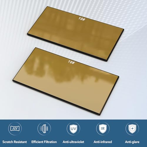 TRQWH 5-Pack Gold Glass Lens