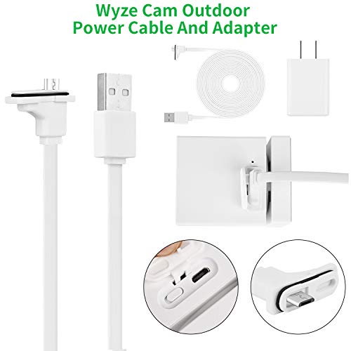 image for ALERTCAM 30ft/9m Weatherproof Outdoor Power Cable and Adapter ONLY for