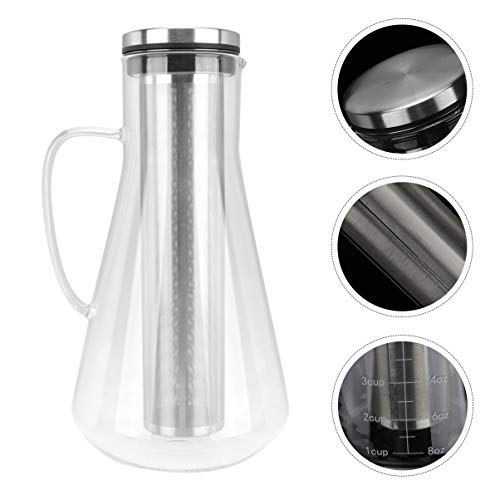 Hemoton 1600Ml Bebida Gelada Gotejamento Cafeteira Cafeteira PortÃ¡til Cafeteira Com Filtro Jarra Ca