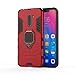 DWaybox Xiaomi Pocophone F1 Case Ring Holder Iron Man Design 2 in 1 Hybrid Heavy Duty Armor Hard Back Case Cover for Xiaomi Pocophone F1 6.18 Inch (Red)