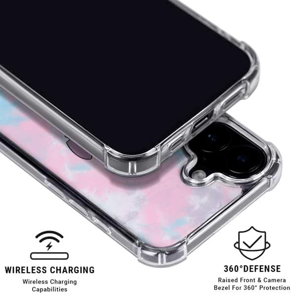 Skinit Clear Phone Case Compatible with iPhone 16 - Officially Licensed Disney Lilo and Stitch Pineapple Stitch Design