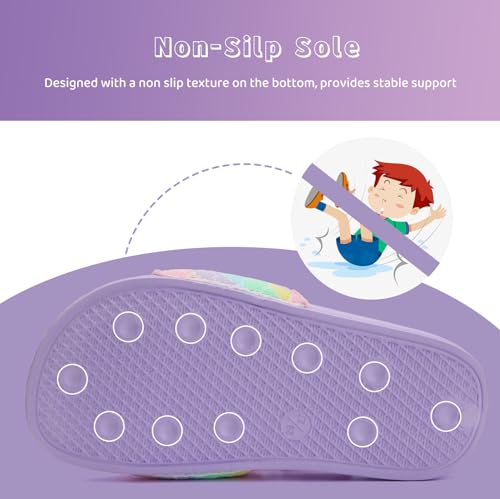 Image of WateLves Toddler Boys Girls Slides Sandals for Swim Beach Kids Water Shoes Casual Summer Slippers
