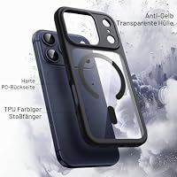 JETech Magnetische Hülle für iPhone 17 Pro Max, Schwarz – Ansicht 3