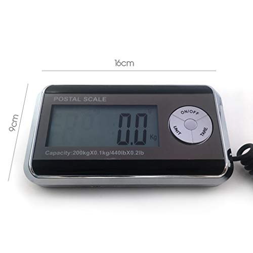Heavy Duty Digital Weighing Scales - Large Capacity 100KG Platform for Industrial, Commercial, Kitchen, Shop, Luggage, and Parcel Use - Durable Silver Design