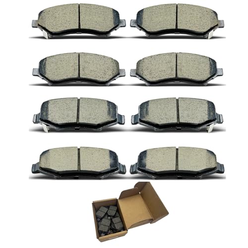 Brake Pads Sets For Dodge Nitro 2007-2011,For Jeep Liberty 2008-2012,For Jeep Wrangler 2007-2017,For Jeep Wrangler JK 2018,8pcs Front Rear Ceramic brake pads D1273 D1274 CCTECHMASS