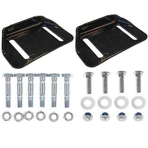 Chacarbtu Snowblower Skid Shoes Plate 784-5580 for MTD Cub Cadet Yardman 2-Stage Snow Blower 784-5580-0637 with 710-0890A Shear Bolts