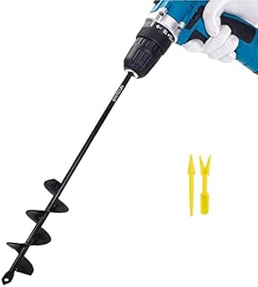 Garten Schnecken Spiralbohrer, Erdlochbohrer,Erdbohrer für bohrmaschine,Förderschnecke,Erdbohrer hand,Spiralbohrer Garten,Garten Erdbohrer, Bodenkultivator Bohrer,Garten Pflanzen,Blume Pflanzgefäße