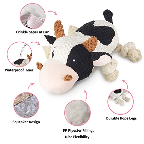 Ypets Puppy Toy Plush Dog Toy, Durable Interactive Stuffed Animal Dog Toys With Crinkle Paper, Cute Squeaky Dog Chew Toy For Small, Medium Large Dogs #TOP1