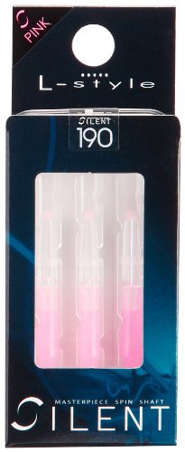 Image of LSTYLE Dart Shafts Spinning | Clear Pink | Short 190 | 1 Set (3 Shafts) | for Soft Tip & Steel Tip Darts