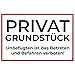 Produktbild 1 Schild Privatgrundstück Unbefugten ist das Betreten und Befahren verboten Schild 30 x 20 cm aus leichter stabiler Hartschaumplatte 300x200x3mm mit UV-Schutz von velde
