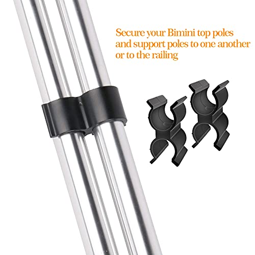 2 Pack Bimini Top Pole Clips Holder Bimini Pole Clips Bimini Top Clips