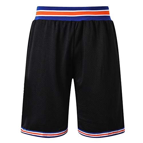 AFLGO Short Movie Space Squad for Basketball Stitched Shorts XS-XXL 90S Hip Hop Party Clothing - Black, X-Small