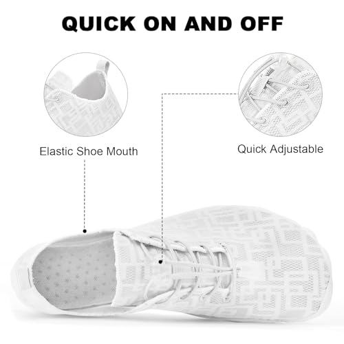 Image of Orgone Hike Footwear Barefoot Shoes Womens Mens, Pro Shoes Women Men Barefoot Hike Shoes Travel Shoes, Healthy & Non-Slip Breathable Barefoot Shoes, White A36