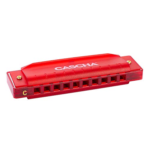 Cascha Fun Blues Harmonica diatonique à 10 trous pour enfants et adultes Design semi-transparent Haute qualité et longue durée de vie Rouge - Les Beatles, Paul McCartney, John Lennon, RIngo Starr, George Harrison Cascha Fun Blues Harmonica diatonique à 10 trous pour enfants et adultes Design semi-transparent Haute qualité et longue durée de vie Rouge – Image 3