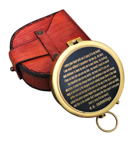 Brújula magnética vintage de latón personalizada miniatura 3