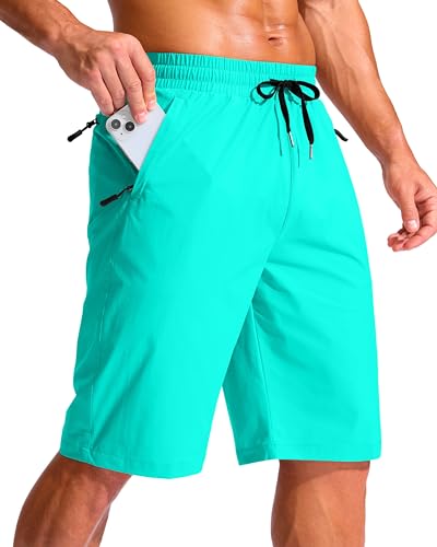 G Gradual Men's 11' Board Shorts with 3 Zipper Pockets Long Swim Trunks Quick Dry Bathing Suit...