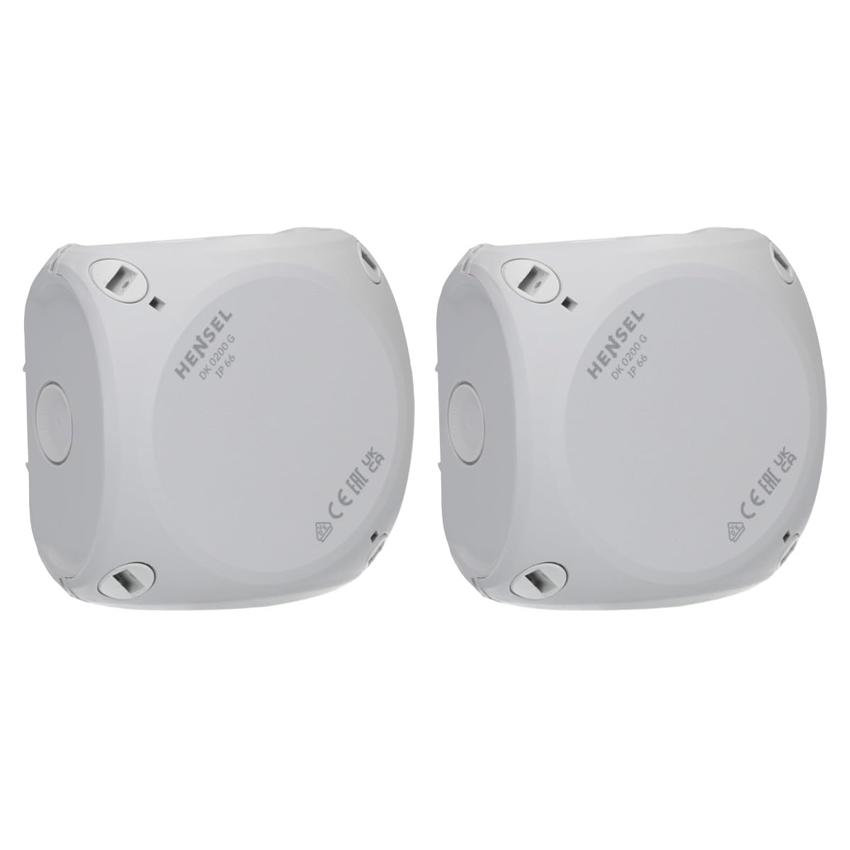 2 Stück Hensel DK0200G Kabelabzweigkasten Feuchtraumdose IP 66 bis 2,5 qmm ohne Klemme
