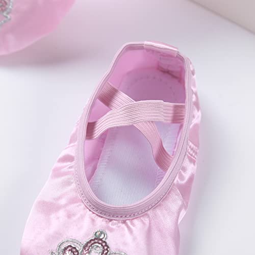 Girls Ballet Dance Shoes Slipper for Kids Ballerina Ballet Flat Canvas Dance Shoes Gym Yoga Shoes Full Sole3