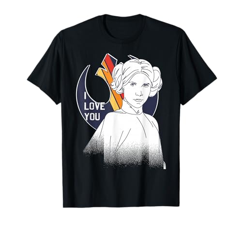 T-shirt Star Wars Leia déclarez votre flamme avec la pop culture