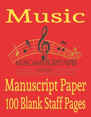 Music Manuscript Paper Notebook: Blank Sheet Music Notebook | Staff Paper Notebook | Staff Manuscript Pad | 100 Pages | 8.5x11 Inches image 2