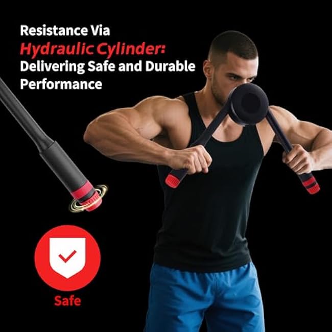 Twisted Arm Trainer, Hydraulic Chest Power Expander, 22-440LB Adjustable Strength Forearm Exerciser, Muscle Training Workout Equipment, Shoulder Pectoral Biceps Upper Body Press Expander Gym Device