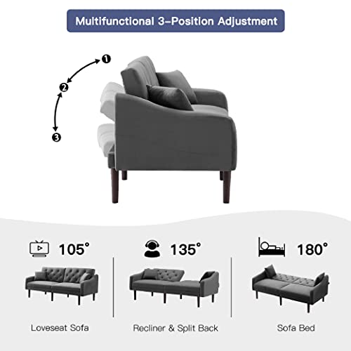 Listado y reviews de Futon gris para oficina en casa los mejores 10. 27 Imagen adicional