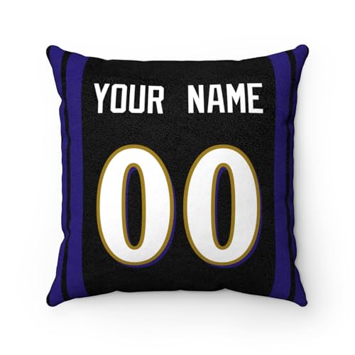 Image of ANTKING Throw Pillow 2 Pack Custom Any Name and Number Personalized Gift for Men Women Boys