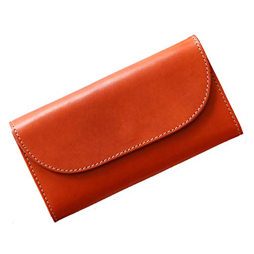 【永久無料保証修理】栃木レザー 三つ折り財布 オレンジ　コンパクト財布 楽天市場】ミニ財布 三つ折り財布 JITAN -compact- 本革 栃木
