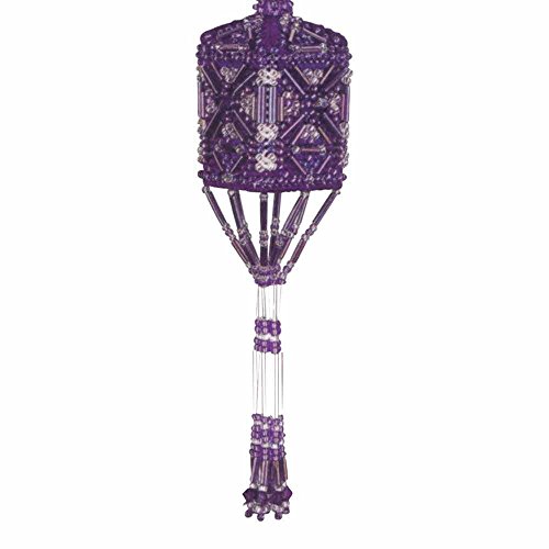 Image of Orchid Beaded Tassel Mill Hill Cross Stitch Charmed Ornament Kit