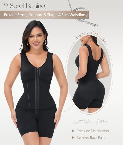 M MYODRESS Fajas Colombianas Shapewear for Women Tummy Control Body Shaper Post Surgery Compression Garment Bbl Faja Stage 23