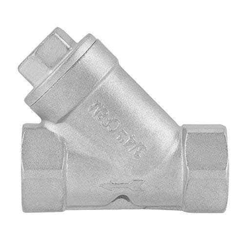 Image of Y Type Strainer Pump Filter,Y Filter Strainer 3 /4 inch DN20 PT Thread Stainless Steel Y Type Strainer Pump Filter for Water Oil Gas