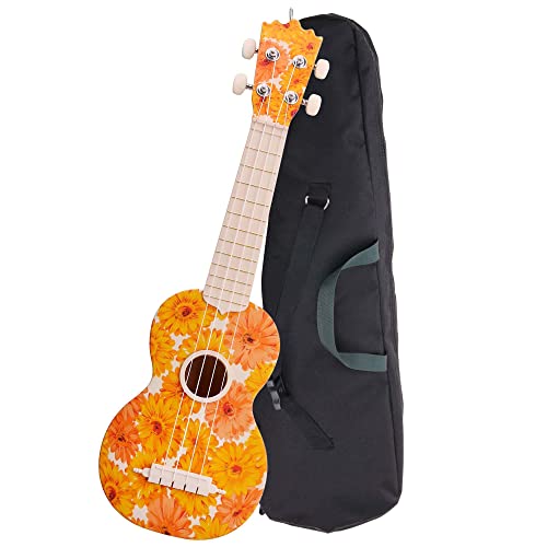 Classic Cantabile BeachBuddy Beachflower Ukulélé Soprane ABS - Les Beatles, Paul McCartney, John Lennon, RIngo Starr, George Harrison Classic Cantabile BeachBuddy Beachflower Ukulélé Soprane ABS