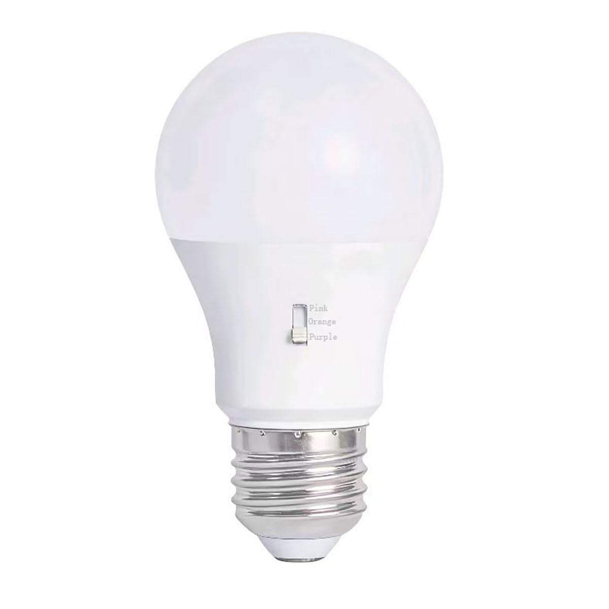 A60 LED Colored Light Bulbs, 3Colors in one,9W - 60W Equivalent, 3CCT Non-Dimmable, E27 Standard Base, Indoor, Christmas, Decoration, Party, Holiday, Event, Home Lighting (1, 3CCT Pink Orange Purple)