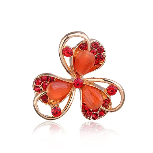 Broche opale en cristal pour femme | Accessoire de mode haut de gamme
