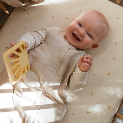 Image of mushie Baby Wearable Blanket | 100% Organic Cotton Muslin | Sleeping Bag for Infants (Fog)