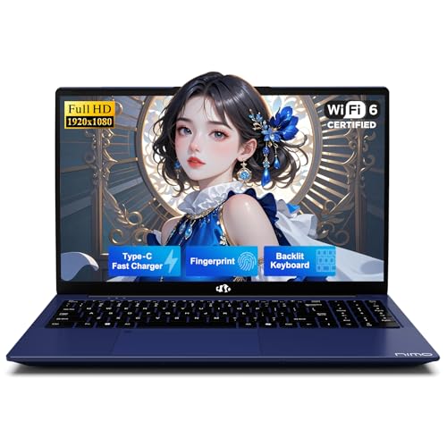 NIMO 15.6' FHD Business Laptop Computer, Quad-Core Processor(Beats i3-1115G4), Laptop 8GB RAM 256GB...