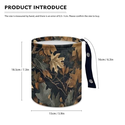 Image of Dead Branch Mini Car Trash Bin with Adjustable Buttons Car Garbage Can Multipurpose Cars Storage Bag Collapsible Reusable