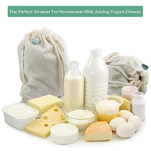 "Organic Cotton Nut Milk Bags, 2 Pack" - Image 2