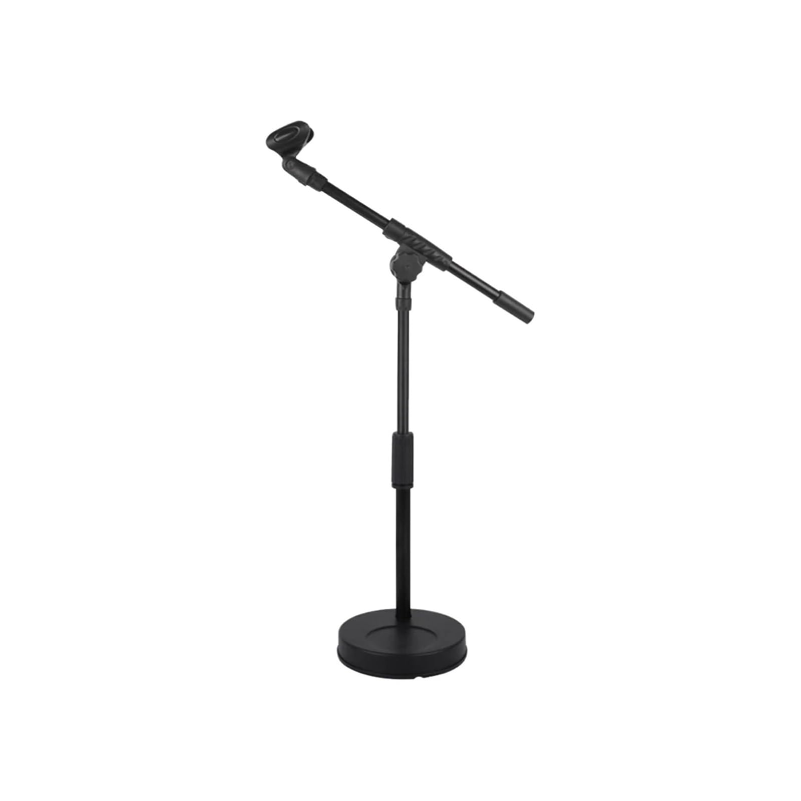 Soporte de micrófono de escritorio ajustable negro con base de mesa estable 3